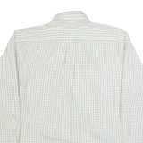 TOMMY HILFIGER Mens Shirt Cream Check Long Sleeve L