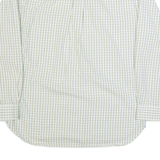 TOMMY HILFIGER Mens Shirt Cream Check Long Sleeve L