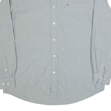 TOMMY HILFIGER Mens Plain Shirt Grey Long Sleeve XL