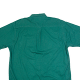 NAUTICA Mens Plain Shirt Green L