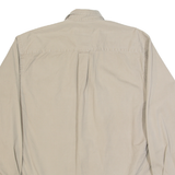 NAUTICA Mens Plain Shirt Beige Long Sleeve L