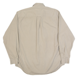 NAUTICA Mens Plain Shirt Beige Long Sleeve L