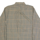 NAUTICA Mens Shirt Beige Check Long Sleeve L