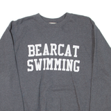 HANES Bearcat Swimming Mens Sweatshirt Grey USA S