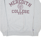 CHAMPION Meredith College Dad Mens Sweatshirt Grey USA M
