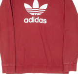 ADIDAS Mens Sweatshirt Red M