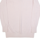 EQUIPMENT Womens Jumper Pink V-Neck Tight Knit XS