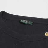 LAUREN RALPH LAUREN Stretch Womens Jumper Blue Tight Knit S