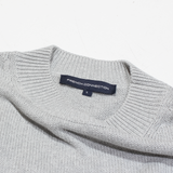 FRENCH CONNECTION Frill Womens Jumper Grey Tight Knit Short Sleeve L