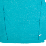 HOLLISTER Womens Jumper Blue Tight Knit Viscose S