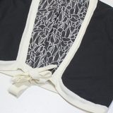 MONSOON Shawl Womens Cardigan Black V-Neck Tight Knit 3/4 Sleeve UK 12