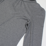 MONSOON Stretch Womens Jumper Grey Roll Neck Tight Knit UK 14