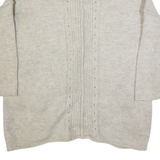 WHITE STUFF Womens Cardigan Beige Chunky Knit Wool S