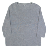 COS Shirt Underlay Womens Jumper Grey Tight Knit Wool S