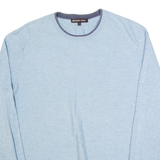 MICHAEL KORS Mens Jumper Blue Tight Knit M