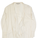 JIGSAW Womens Cardigan Beige Tight Knit M