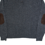 CHAPS Mens Jumper Grey High Neck Tight Knit 2XL