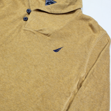 NAUTICA Mens Jumper Beige High Neck Tight Knit L