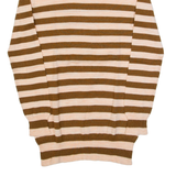 J.CREW Womens Patterned Jumper Pink Striped Tight Knit Wool XXS