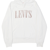 LEVI'S Womens White Hoodie S