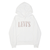LEVI'S Womens White Hoodie S