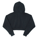 ADIDAS Cropped Womens Black Hoodie UK 6