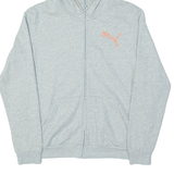 PUMA Womens Grey Hoodie Full Zip L