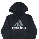 ADIDAS Mens Black Hoodie XS