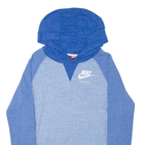 NIKE Womens Blue Hoodie M