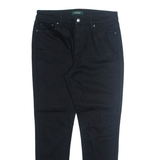 RALPH LAUREN Womens Trousers Black Regular Tapered W32 L29