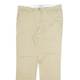 TIMBERLAND Chino Mens Trousers Beige Regular Tapered W34 L32