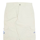 ADIDAS Cargo Outdoor Womens Trousers Beige Regular Tapered W36 L23