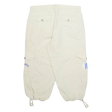 ADIDAS Cargo Outdoor Womens Trousers Beige Regular Tapered W36 L23