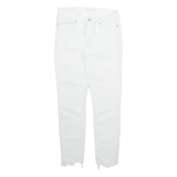 LEVI'S Womens Trousers White Regular Tapered W28 L28
