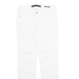 GUESS Womens Trousers White Regular Tapered W30 L31