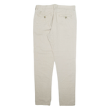 KANGOL Chino Mens Trousers Cream Regular Tapered W34 L31