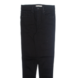 LEVI'S Womens Trousers Black Slim Tapered W29 L30