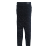 LEVI'S Womens Velvet Trousers Black Slim Tapered W25 L29