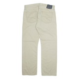LEVI'S Mens Trousers Cream Regular Straight W36 L32