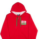 UMBRO Mens Red Hoodie Full Zip XL