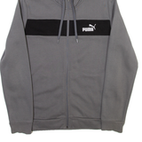 PUMA Mens Grey Hoodie Full Zip M