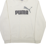 PUMA Mens White Hoodie M