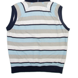 DIESEL Striped Vest Mens Blue Hoodie M