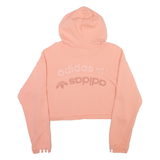 ADIDAS ORIGINALS Cropped Womens Pink Hoodie UK 12