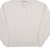 FILA Womens White Hoodie L