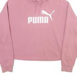PUMA Cropped Womens Pink Hoodie M