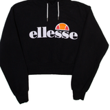 ELLESSE Womens Black Hoodie UK 10