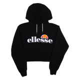 ELLESSE Womens Black Hoodie UK 10