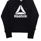 REEBOK Womens Black Hoodie S