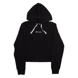 CHAMPION Cropped Womens Black Hoodie L